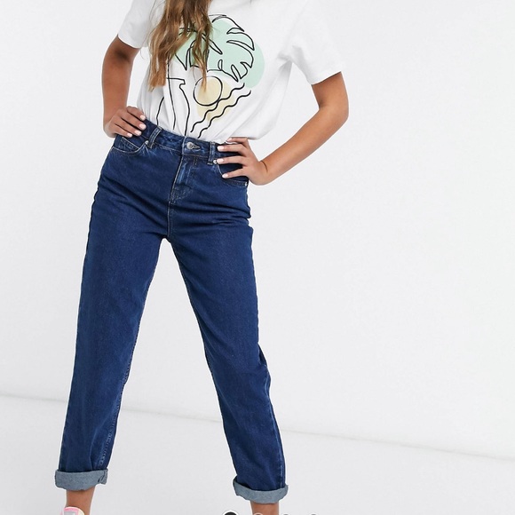 ASOS petite high rise mom jeans - Picture 1 of 5
